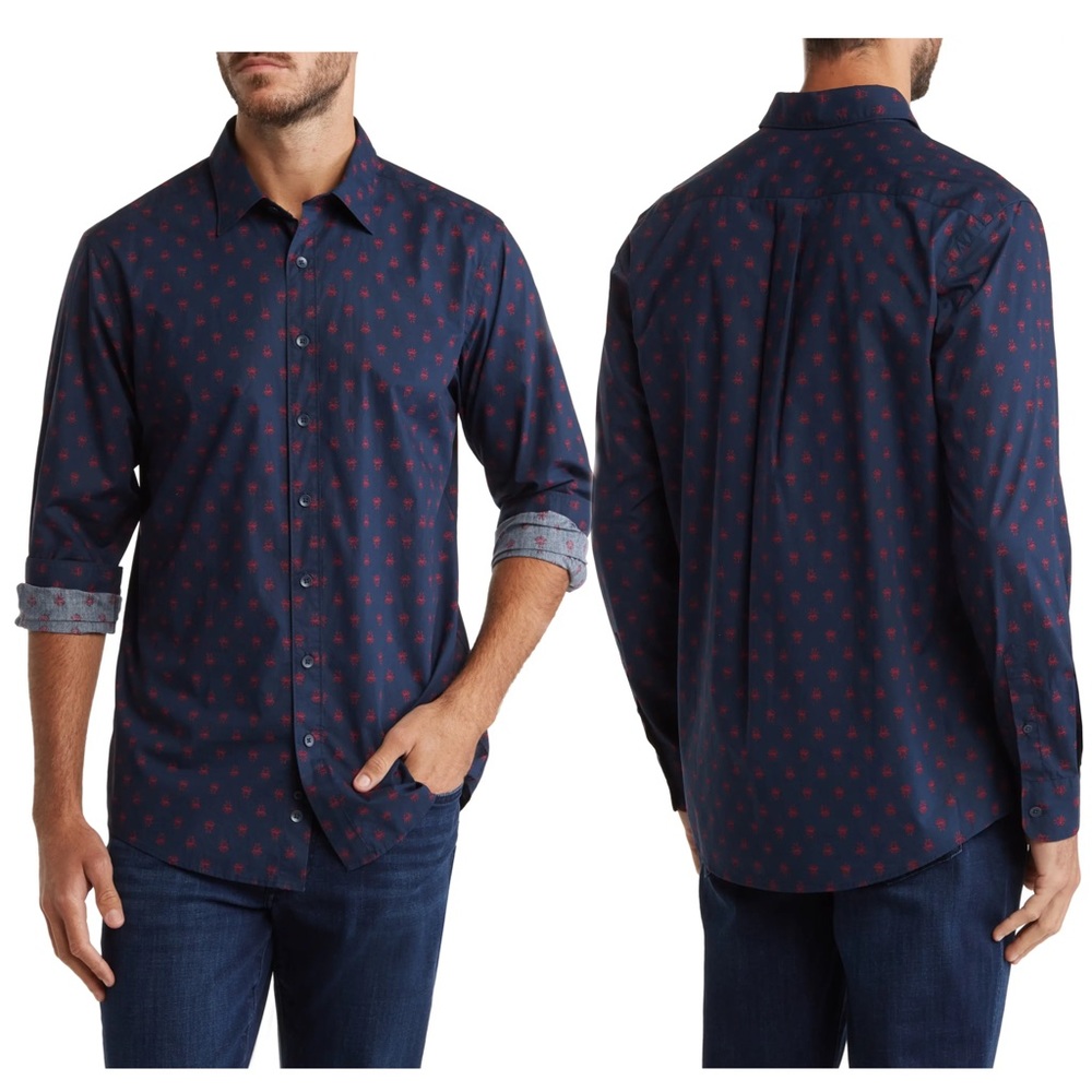 RODD & GUNN Frankleigh Park Long Sleeve Button Down Cotton Dress Shirt size XL